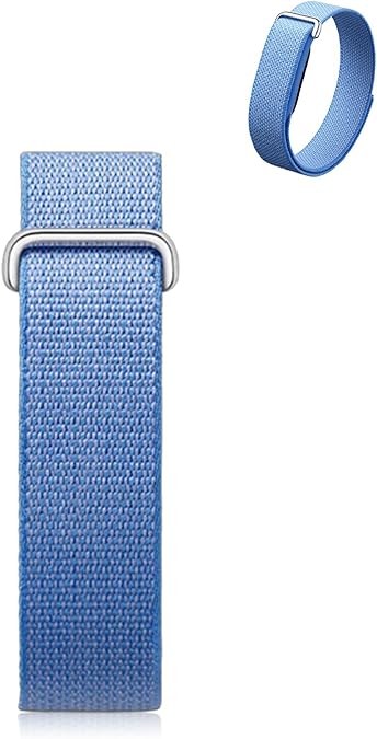 Nylon Band Compatible with Google Fitbit Air, Breathable Replacement Strap with Stainless Steel Buckle, Micro-Adjustable Performance Loop for Screenless Fitness Tracker