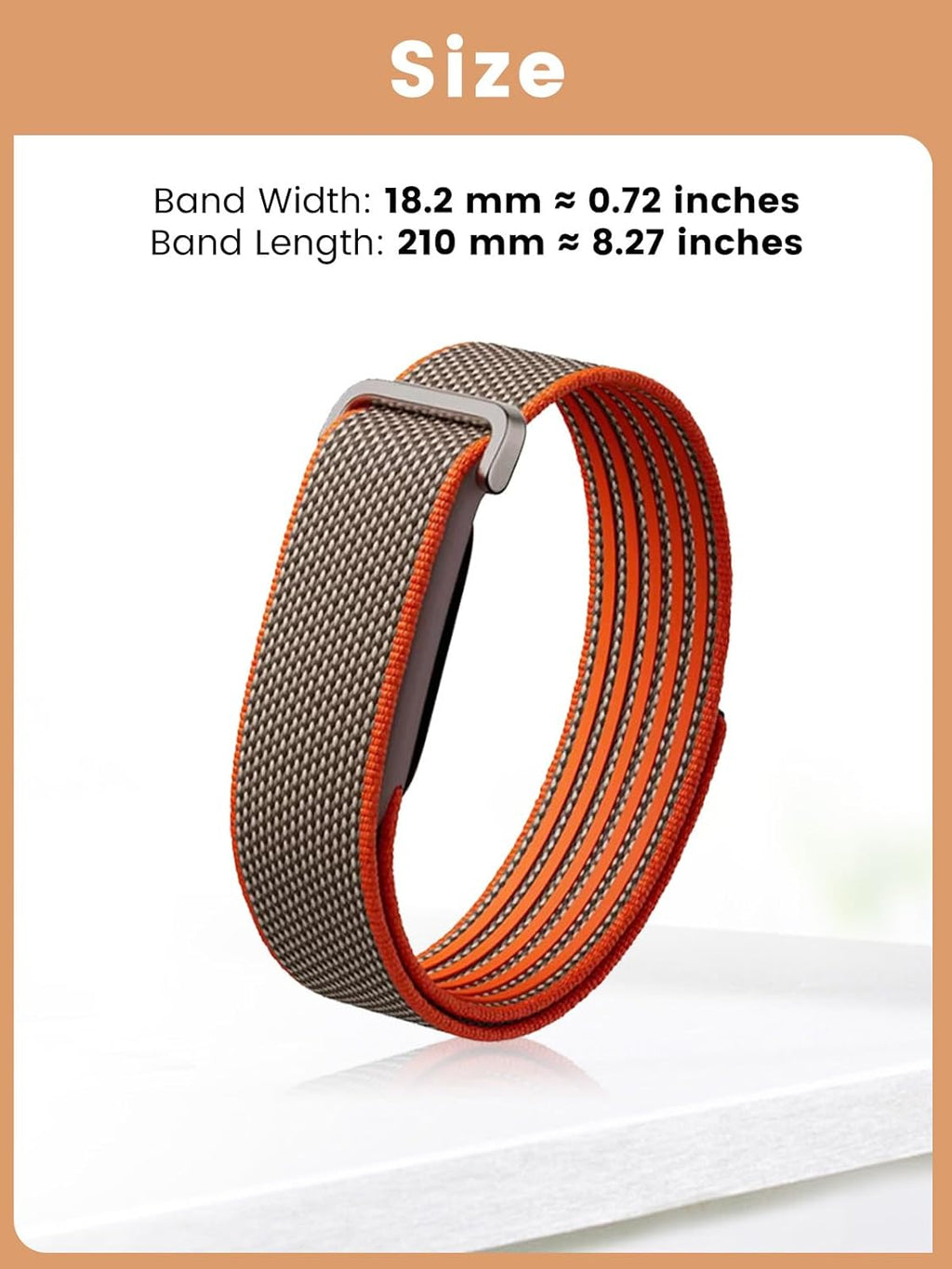 Nylon Band Compatible with Google Fitbit Air, Breathable Replacement Strap with Stainless Steel Buckle, Micro-Adjustable Performance Loop for Screenless Fitness Tracker